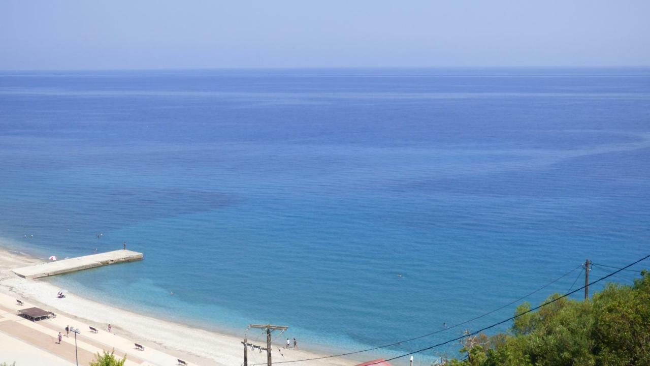 Poros Highest Hill & Sea View! Leilighet Eksteriør bilde